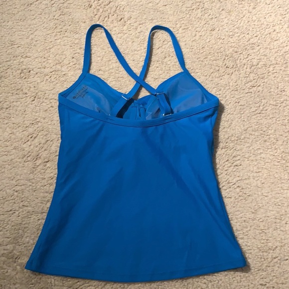 Athleta 32D/DD Twister Tankini Top Quantum Blue - Picture 5 of 8